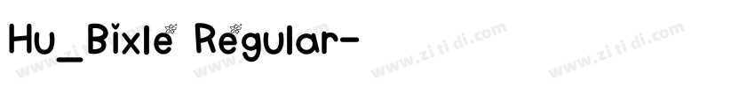 Hu_Bixle Regular字体转换